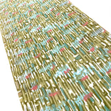 PIECE Olive Abstract Print Rayon Chirimen Crepe From Japan,  14" x 34"  #833