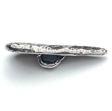 Heart Button from Green Girl Studios 15/16" Pewter, Shank Back  #G-312
