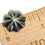 5/8"-11/16" Repousse 8 Petals, Nickel Silver Shank Back Southwest Button 16mm USA-Made # SW-269