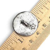 Raven Button from Green Girl Studios 1" Pewter  #G-320