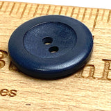 Re-Stocked: 13/16" Dark Blue-Gray Wide Rim Corozo 2-Hole Button  #SK-462