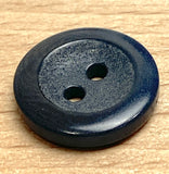 Re-Stocked, 5/8" Dark Blue-Gray Wide Rim Corozo 2-Hole Button  #SK-456