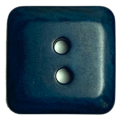 Re-Stocked, Dark Blue Square 5/8" 2-Hole Corozo Button Tagua, Rounded Corners #SK-425