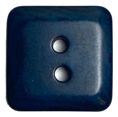 Re-Stocked, Navy Square 5/8" 2-Hole Corozo Button Tagua, Rounded Corners #SK-425