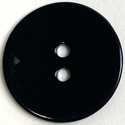 Re-Stocked Black 7/8" Shiny Agoya Shell Button, 2 Hole, Per Button #SK-1224