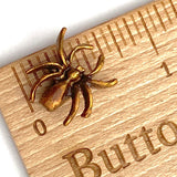 Running Low: Spider 5/8" Bronze Metal Artisan Sew-Down Style Button by Susan Clarke