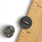 Re-Stocked - Moon & Shooting Star, Gunmetal 7/16" - 1/2" Shank Tiny Button #SWC-108