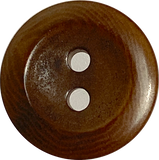 Brown Mocha 5/8" Wide Rim Corozo 2-Hole Button  #SK-567