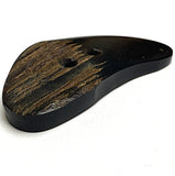 SALE 2" Horn Toggle, Large Curvy Ovalish Natural Black/Brown or Solid Black Reverse 2-Hole  #SK-0719
