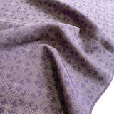 Purple Komon Dot Print of Interlocking Ovals Vintage Kimono Silk from Japan By the Yard #PA-13