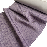 Purple Komon Dot Print of Interlocking Ovals Vintage Kimono Silk from Japan By the Yard #PA-13