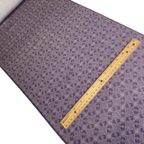 Purple Komon Dot Print of Interlocking Ovals Vintage Kimono Silk from Japan By the Yard #PA-13