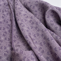 Purple Komon Dot Print of Interlocking Ovals Vintage Kimono Silk from Japan By the Yard #PA-13