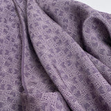 Purple Komon Dot Print of Interlocking Ovals Vintage Kimono Silk from Japan By the Yard #PA-13