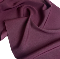 Last Yard, Plum Drapey Vintage Kimono Silk Crepe Komon from Japan By the Yard #PA-15