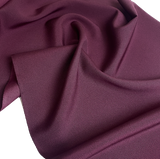 Plum Drapey Vintage Kimono Silk Crepe Komon from Japan By the Yard #PA-15