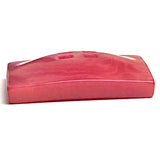 Re-Stocked, Rose Dark Pink Square Button, Corozo/Tagua "Five Squares Flat Pillow" 11/16" #SK-526