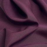 Plum Drapey Vintage Kimono Silk Crepe Komon from Japan By the Yard #PA-15