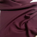 Plum Drapey Vintage Kimono Silk Crepe Komon from Japan By the Yard #PA-15