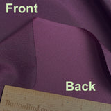 Plum Drapey Vintage Kimono Silk Crepe Komon from Japan By the Yard #PA-15