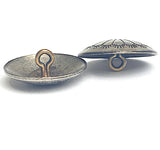 Southwest Sunflower Button 13/16", Nickel Silver Shank Back Made in USA  #SW-23