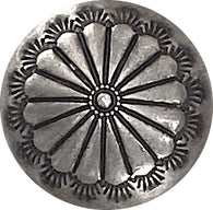 Southwest Rustic Sunflower Button 13/16", Nickel Silver Shank Back Made in USA  #SW-429