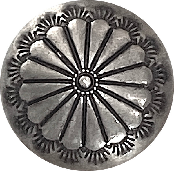 Southwest Rustic Sunflower Button 13/16", Nickel Silver Shank Back Made in USA  #SW-429