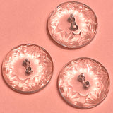 Clear Vintage Czech Glass Deco Sun Rays 3/4" 18mm, Pack of 3,  #OT-114