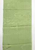 Apple Green Paradise Vintage Kimono Silk Satin Jacquard Piece, 7" x 56"  #4110