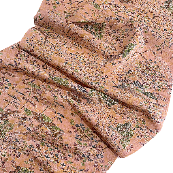 Sale, Forest Temple, Pink Adobe 'Antique' Kimono Silk Chirimen