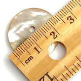 Golden Beige Rainbow Natural Abalone 7/8" MOP Shell Buttons 23mm Pack of 2   #KB-930