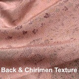 Forest Temple, Pink Adobe 'Antique' Kimono Silk Chirimen Crepe from Japan 13.5" x 61" #JA-07
