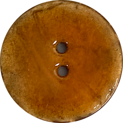 Pumpkin Pie Shiny Coconut 1-1/8" 2-Hole Button 28mm  #SWC-114