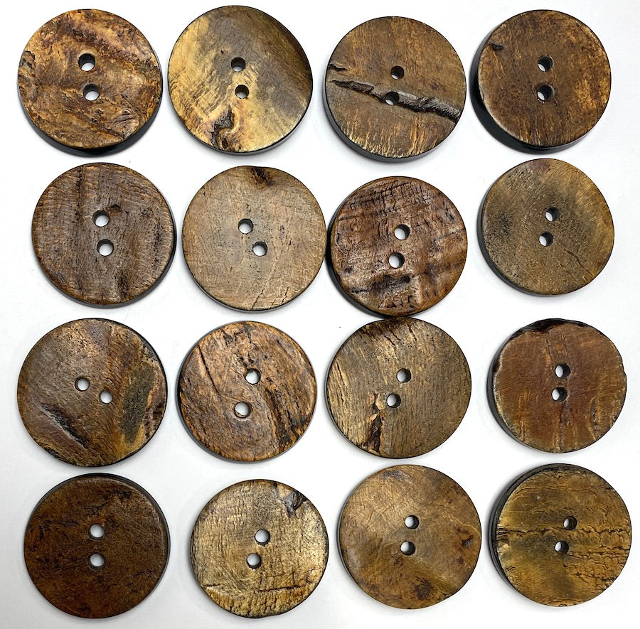 Brown Burnt Horn Rustic Wood-Look 1.25