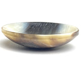 Large Natural Art -Glow Horn Buttons, 1-3/4" Very Scooped, 2 Holes #SK-728