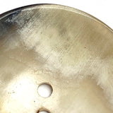 Large Natural Art -Glow Horn Buttons, 1-3/4" Very Scooped, 2 Holes #SK-728