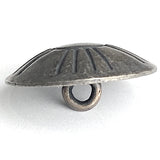 Sun Zia 3/4" Low-Shine Nickel Silver Shank Back Button USA-Made  #SW-336