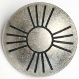 Sun Zia 3/4" Low-Shine Nickel Silver Shank Back Button USA-Made  #SW-336