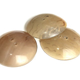 Birdflight in Translucent Sky 1-15/16" Very Large Scooped Horn Button, # 0725