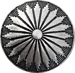 Mesa Sunflower 1" Screw-Back Nickel Silver #SW-229