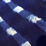 RUNNING LOW Blue/White Shibori Squares Silk/Cotton from India By the Yard # TK-53