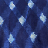 RUNNING LOW Blue/White Shibori Squares Silk/Cotton from India By the Yard # TK-53