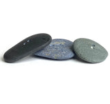 Three Beach Stone Buttons, Dark Colors 1"  # BCH-120