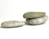 Three Beach Stone Buttons, Greenish Grays 1"  # BCH-121
