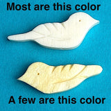 Rustic Vintage Birds, 20 Pieces Small Hand Carved Bone BEAD 1"   #CL-11