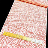 Red/Creme Ume Plum Blossoms Print Fine Supple Vintage Kimono Silk Crepe from Japan,  By the Yard   #212