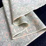 Tipsy Woven Diamonds+Hidden Flowers Vintage Kimono WOOL from Japan By the Yard   #213