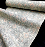 Tipsy Woven Diamonds+Hidden Flowers Vintage Kimono WOOL from Japan By the Yard   #213