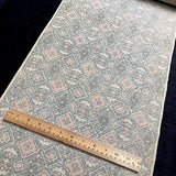 Tipsy Woven Diamonds+Hidden Flowers Vintage Kimono WOOL from Japan By the Yard   #213