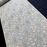 Tipsy Woven Diamonds+Hidden Flowers Vintage Kimono WOOL from Japan By the Yard   #213